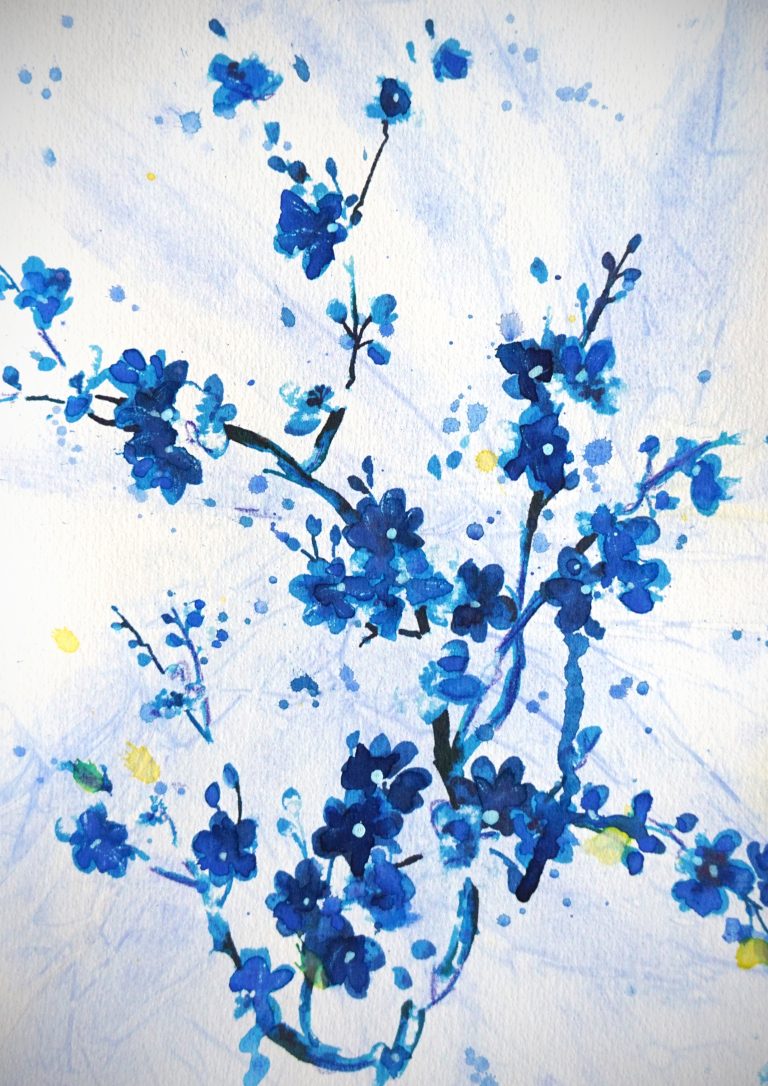 blue flowers